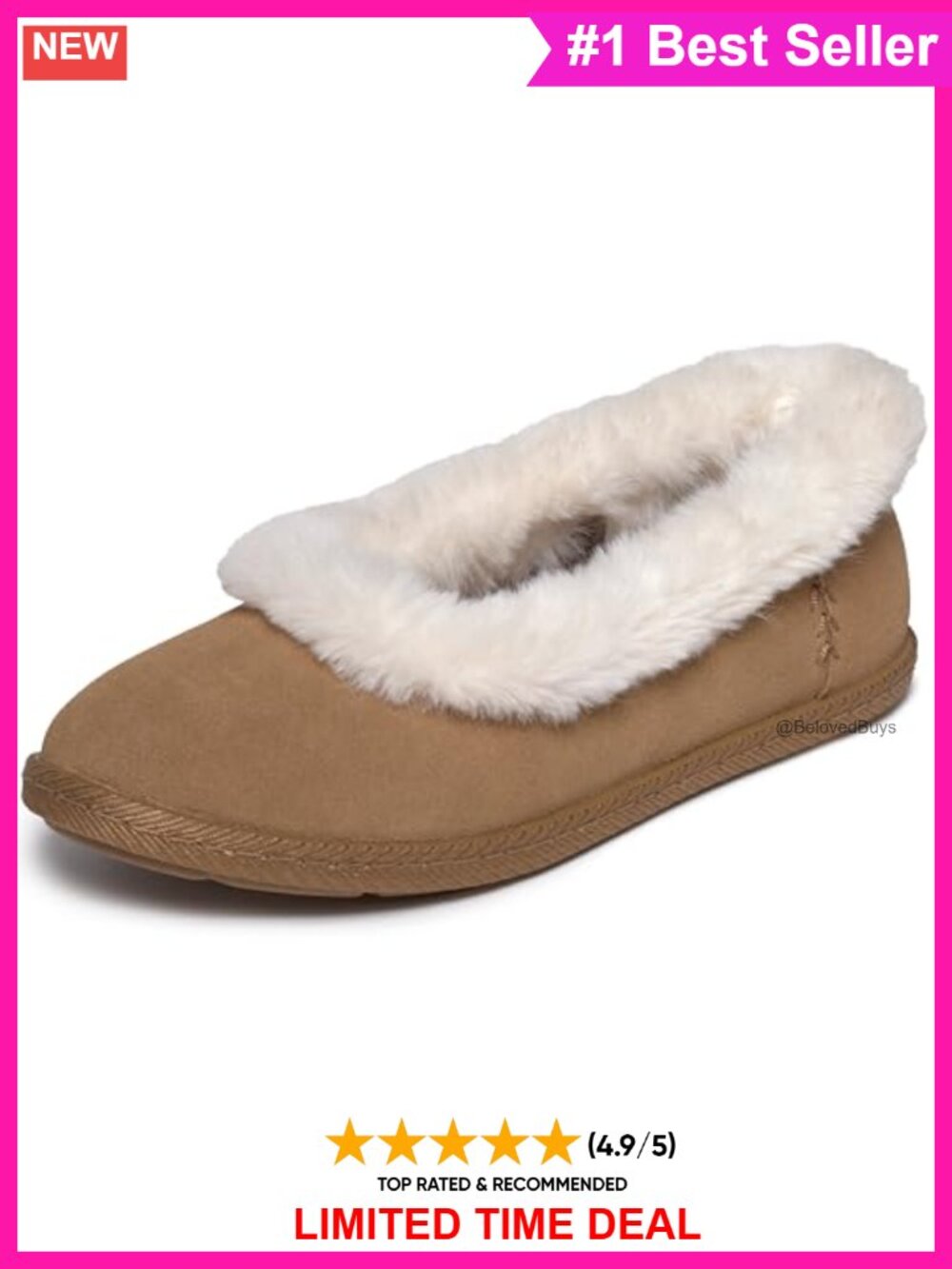 Skechers Cozy Ballet Faux Fur Memory Foam Slip-On Slippers Women's